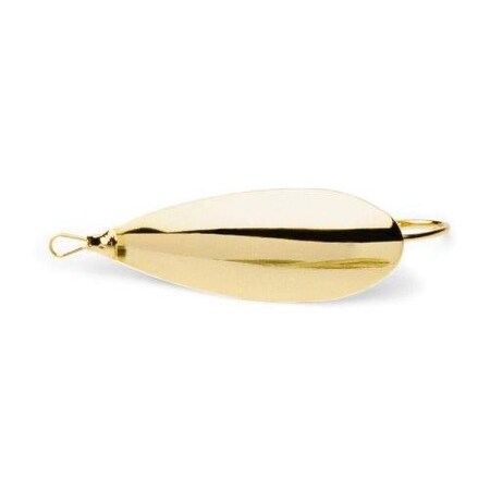Johnson Silver Minnow Weedless Spoon, 2 12, 12Oz, Gold SM1/2-GLD